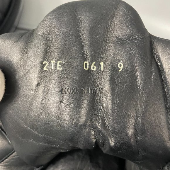 Authentic Prada Black Leather High Top Sneakers, Men's Size 9 (US 10) - Picture 11 of 15